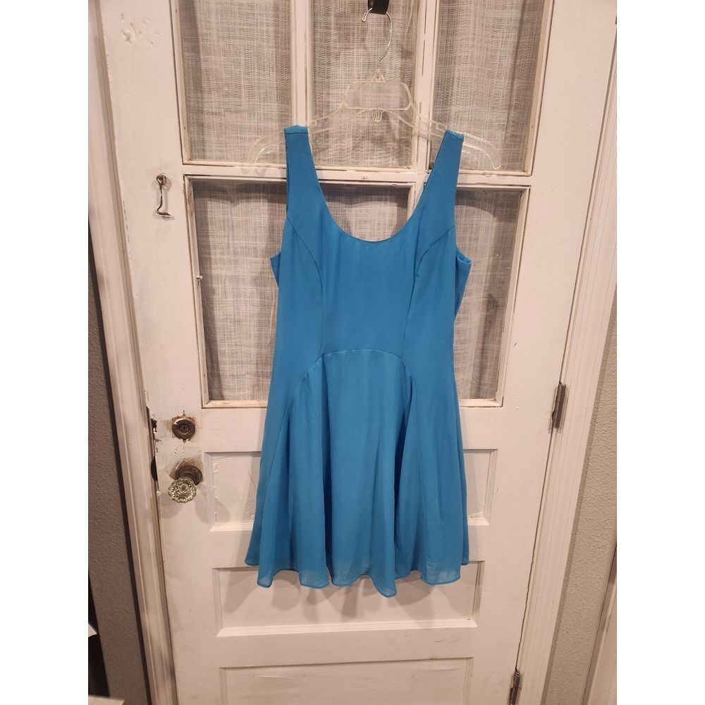 Soprano Blue Sleeveless Dress Womens Size Small